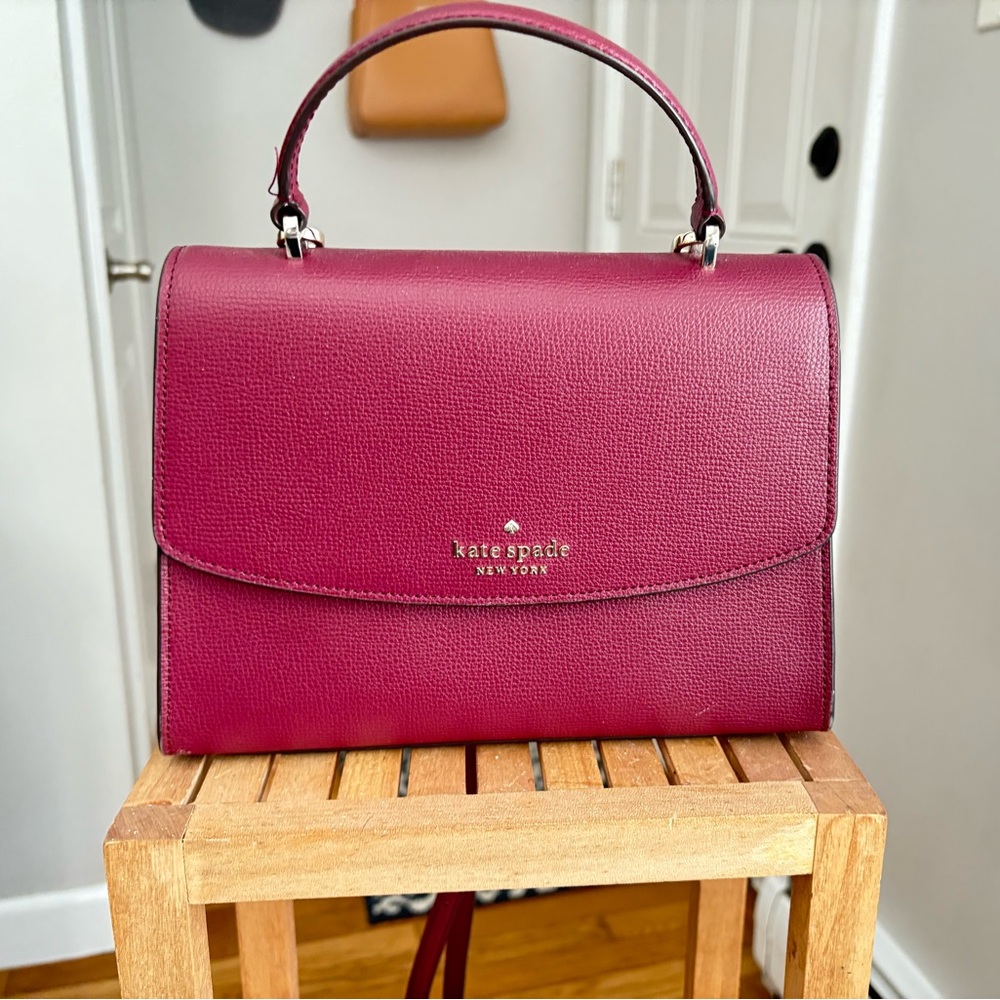 Kate Spade Darcy Top Handle Satchel, blackberry preserves